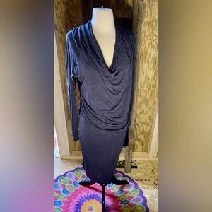 🔥Heather by Bordeaux Double Asymmetrical Cowl Dress🔥 NWT